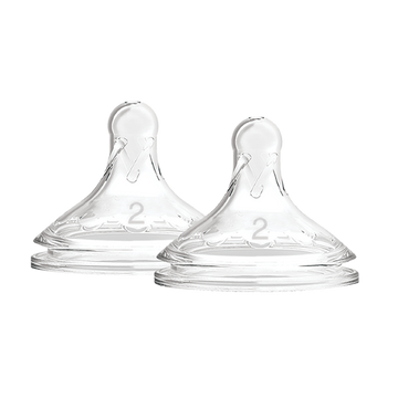 Dr Brown's Θηλές για Μπιμπερό Options+ με Φαρδύ Λαιμό 3-6m 2τμχ